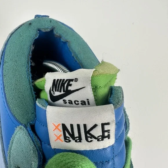 Nike x Sacai x Kaws Blazer Low Sneaker Neptune Blue Size 12 Rare collab - Picture 6 of 8